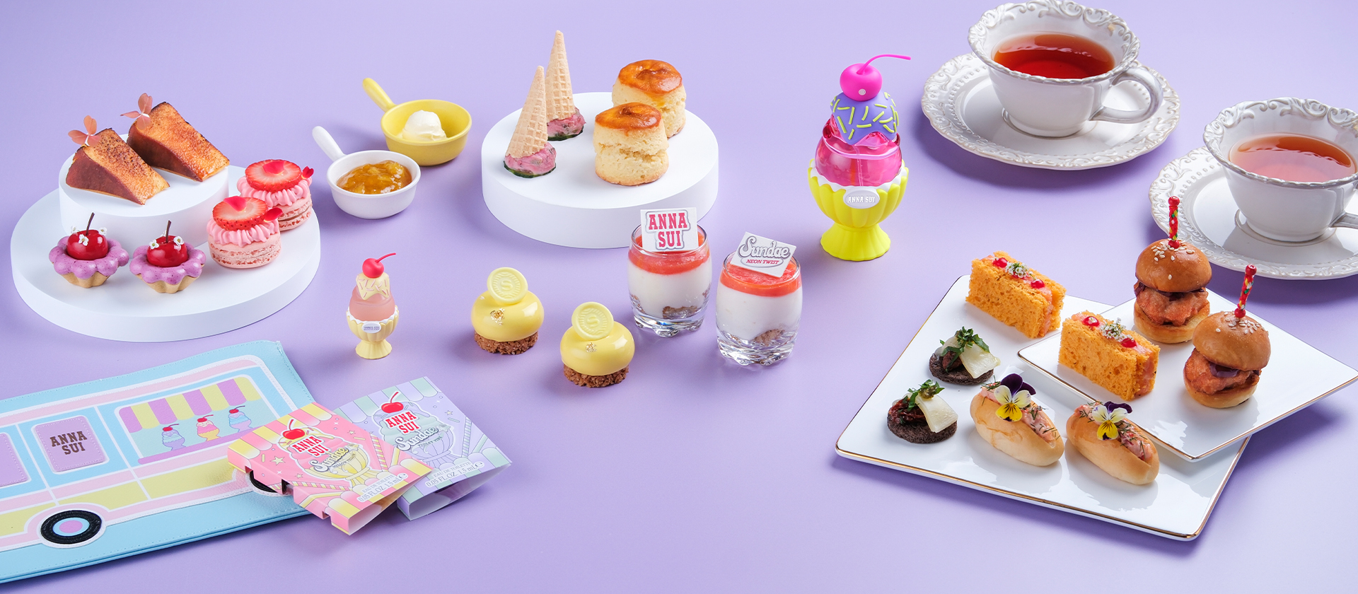 視佳廊 x ANNA SUI<br> 
「Sundae Neon Twist 魅力霓虹下午茶」<br>
網上商店限定75折優惠