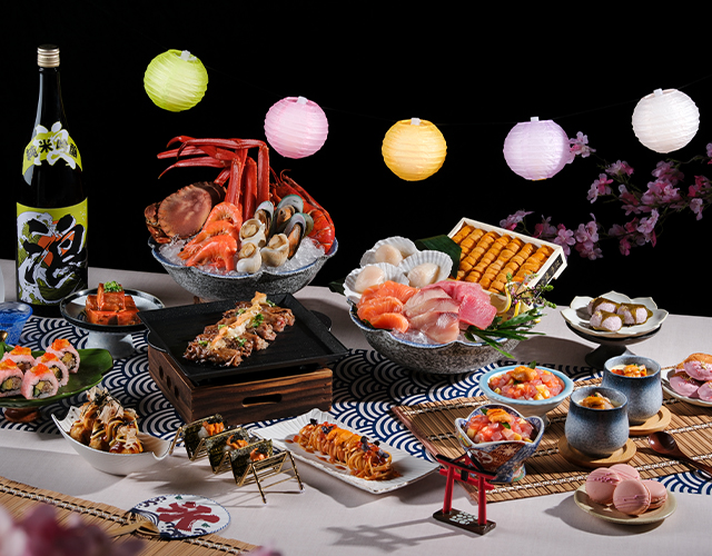 咖啡廳<br>
東瀛海鮮海膽夏日料理盛典 <br>
自助晚餐買二送一優惠